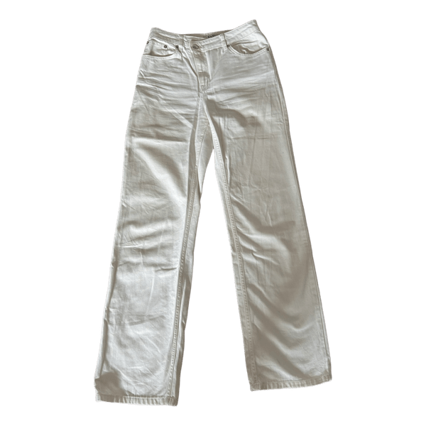 Hvide cross-botton jeans