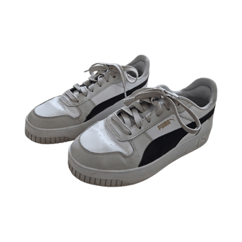 White platform sneakers