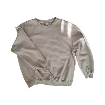 Beige oversized collegepaita