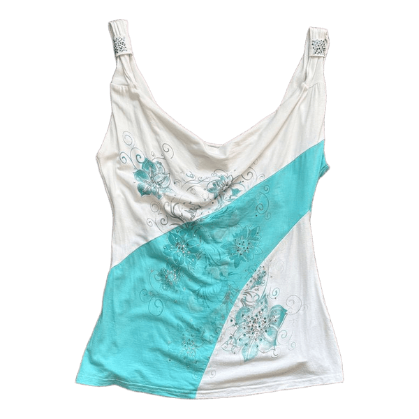Jane Norman turquoise top