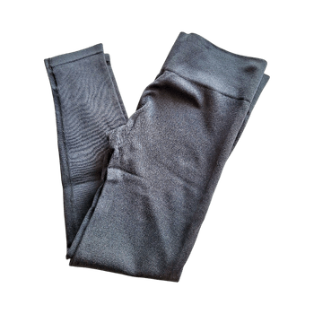 Black ribbed leggings