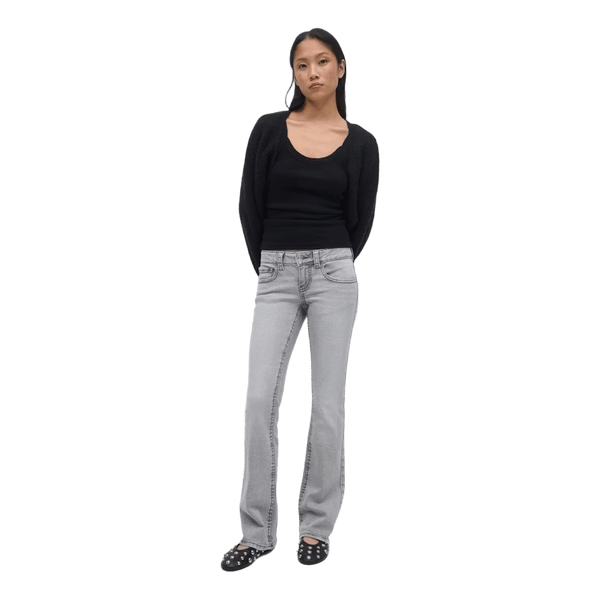 Grå jeans med svaj