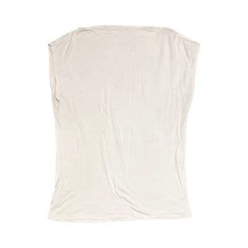 White draped t-shirt