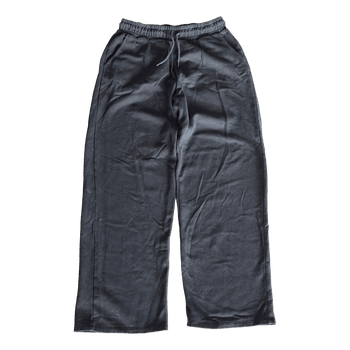 Black wide leg trousers
