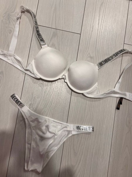 White Victoria Secret lingerie set