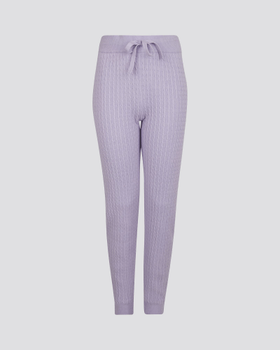 Cable knit pants