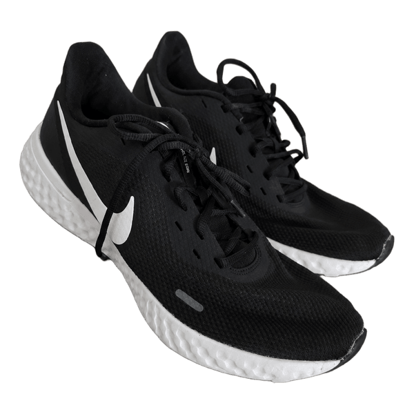 Black Nike running shoes
