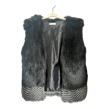 Musta tekoturkisliivi