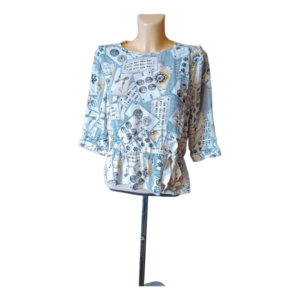 Viscose print blouse