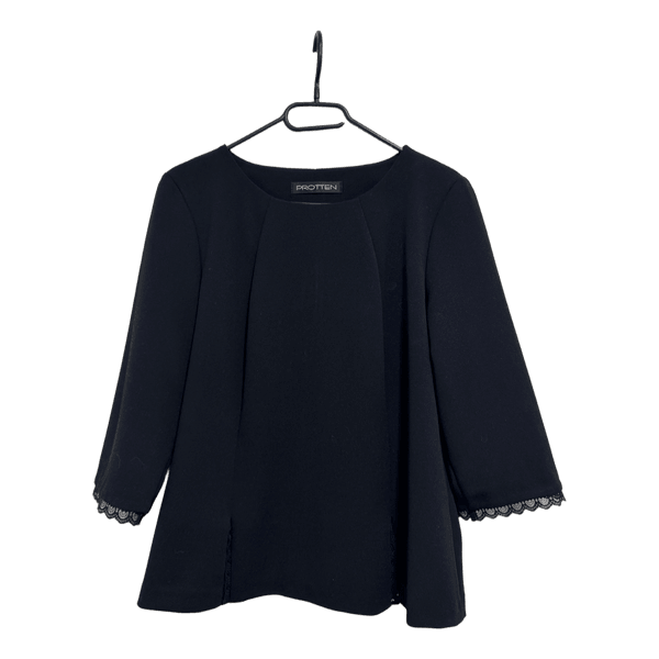 Black long-sleeved top
