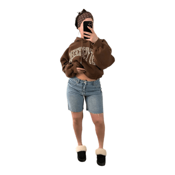 Vaaleansiniset denimshorts
