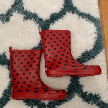 Ladybug rain boots
