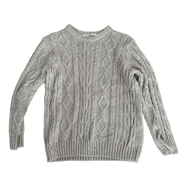 Harmaa H&M palmikkoneule