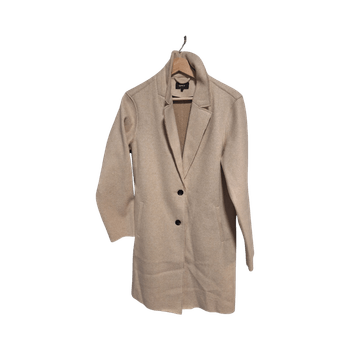 Beige villakangastakki