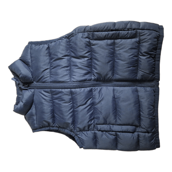 Navy quilted vest
