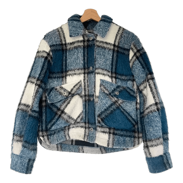Blue plaid jacket