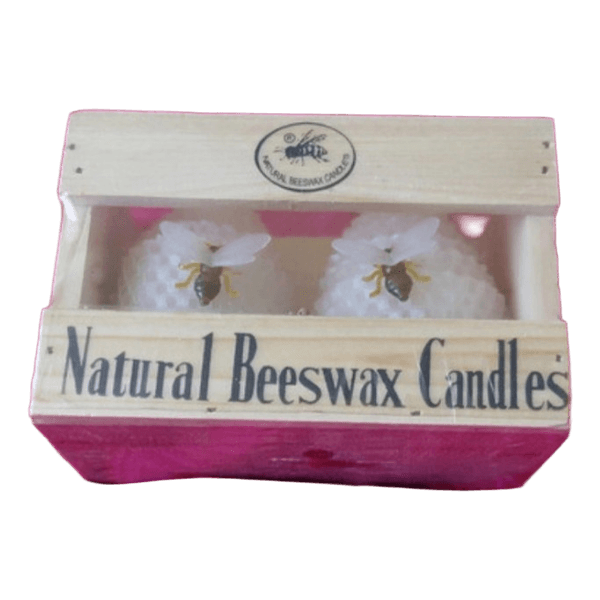 Natural beeswax candles