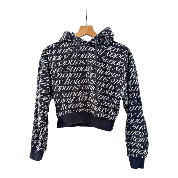 Hoodie Rotate Black/white