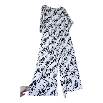 Dalmatian print maternity jumpsuit