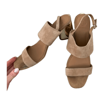 Beige Guess sandal heels