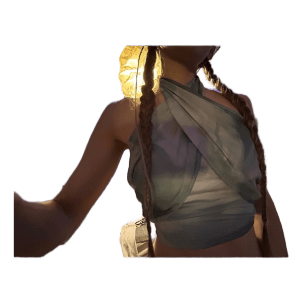 Green wrap top