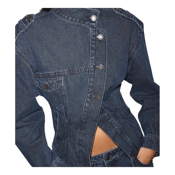 Blå denimjakke Stradivarius