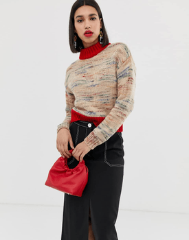 High neck jumper