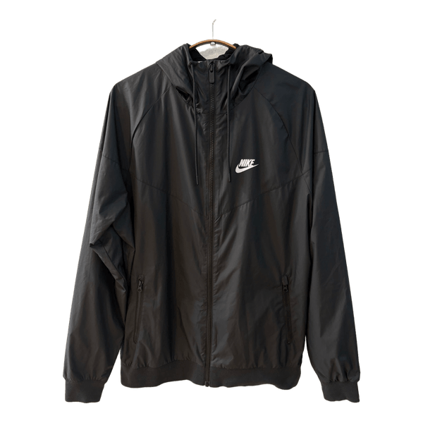 Nike black hooded Windrunner jacket