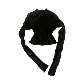 Mustan pitkähihainen neulepaita