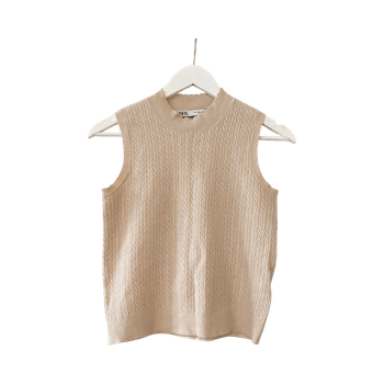 beige neuleliivi