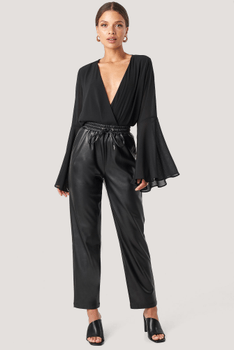 Black drawstring pants
