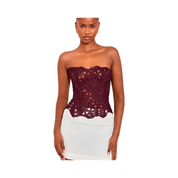 PLT lace corset top