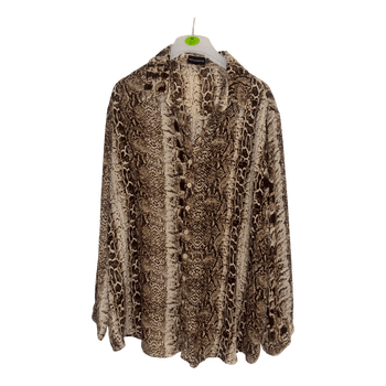 PrettyLittleThing snakeskin print shirt