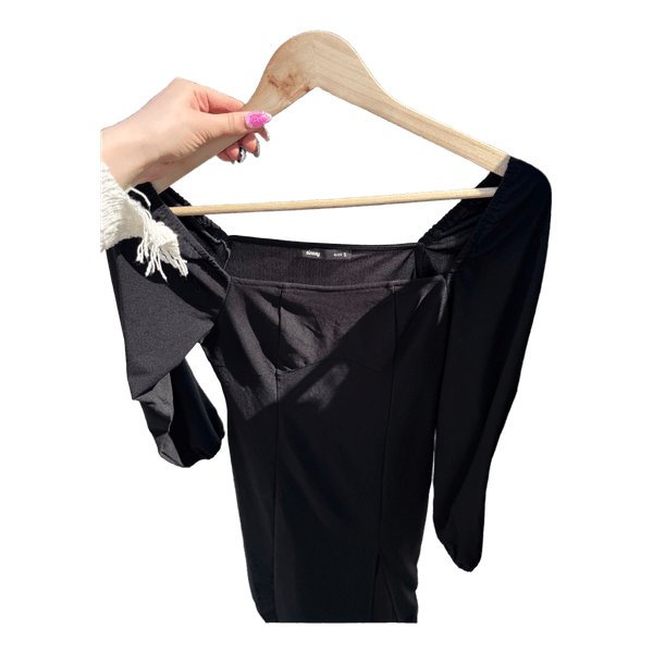 Sinsay black mini dress