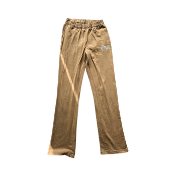 Beige cotton sweatpants