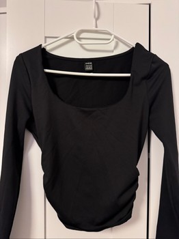 Schwarzes Shein Langarmshirt
