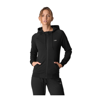 Black zip hoodie
