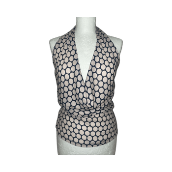 Polka-dot halterneck top