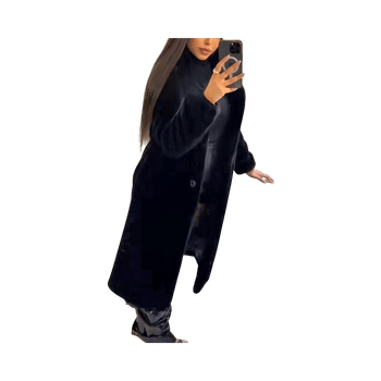 Zara musta keinoturkis, koko XS