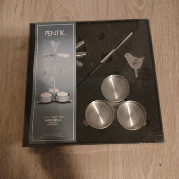 metallinen kynttiläkaruselli