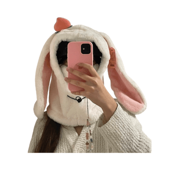 Bunny ski helmet cover