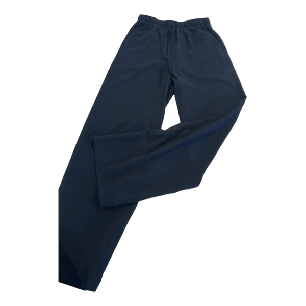 Black wide leg trousers