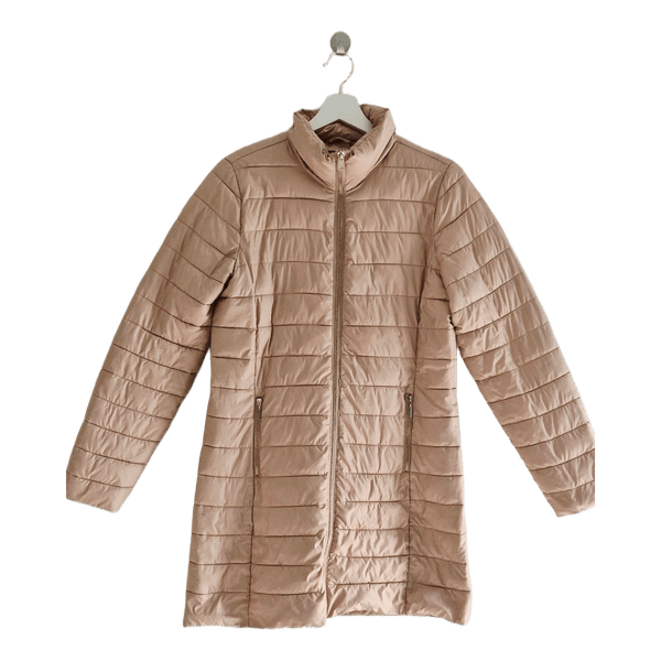 Beige quilted jacket