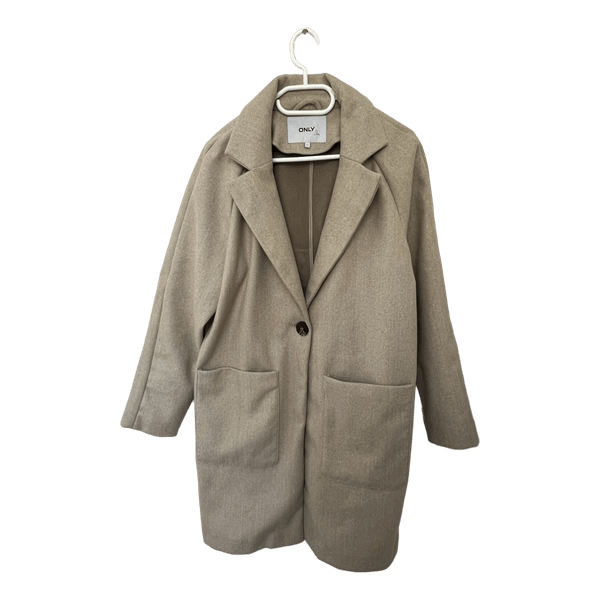 Beige Only frakke