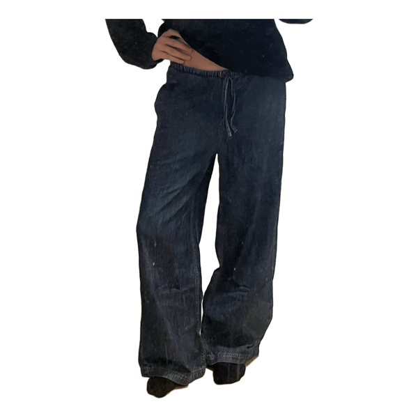 Blå Wide leg bukser