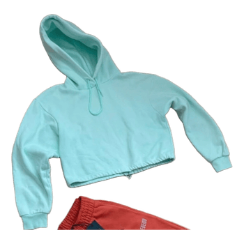 Billebeino mintunvihreä lyhytmallinen huppari(mitat alla)