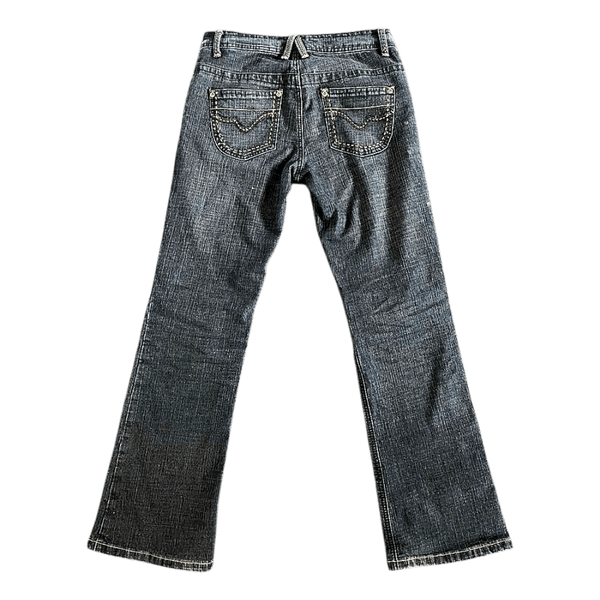 Tummansiniset bootcut-farkut
