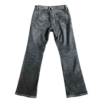 Tummansiniset bootcut-farkut