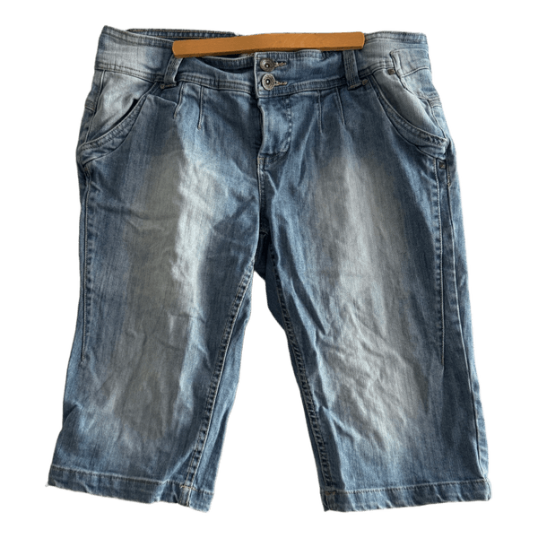 Blue denim bermuda shorts