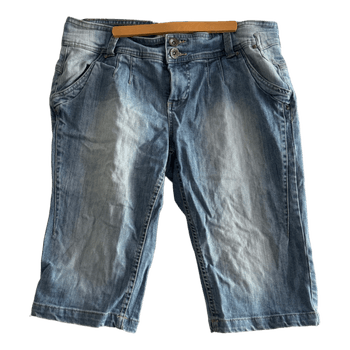 Blue denim bermuda shorts